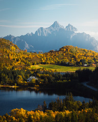autumn, fall, lofoten islands, mountains 