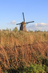 Windmills in Kinderdijk, Netherlands.