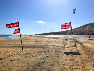 Kite-Zone, Kiteboarding, Costa Calma, Fuerteventura, Kanarische Inseln