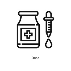 Dose icon vector