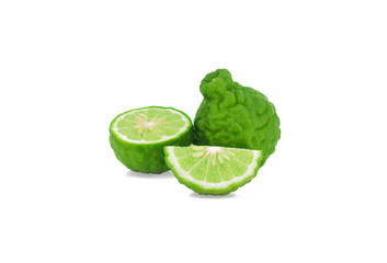 Bergamot fruit isolated on white background