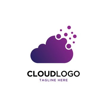 Creative cloud logo design vector template.modern cloud symbol