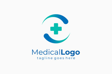 Circular Letter C Medical Logo Health Icon Vector Logo Design