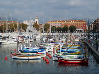 boats in harbor nice