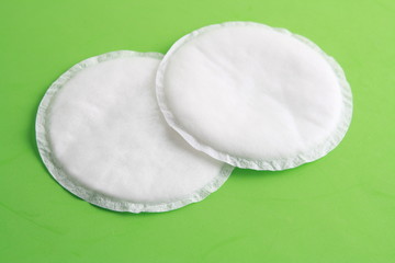 Fototapeta na wymiar absorbent discs breastfeeding, for mothers of newborns