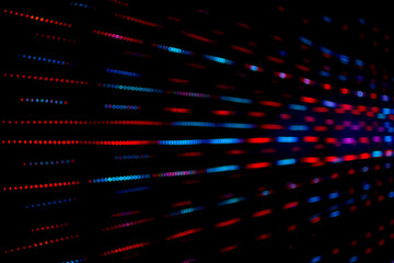 Abstract beautiful blurred or softy bokeh from LED lighting. Group of blurry multi color ornamental...