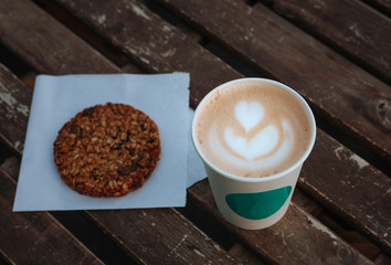 cappuccino and cookies