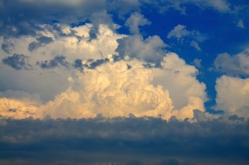 blue sky with white clouds

