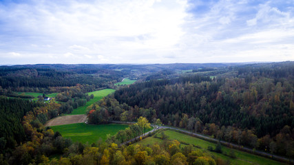 Infrastruktur am Dorf Luftbild
