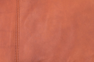 Fototapeta premium Seam in suede leather - Suede stitching