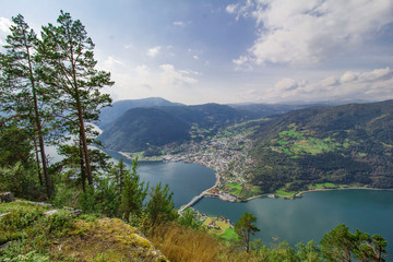 Viewpoint Sogndal hike Kjørnes Hesteggi Norway