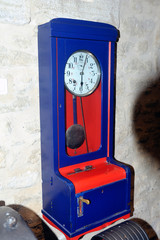 Old timekeeper used to control employee arrival and departure times