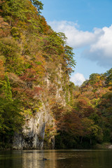 The Geibikei Gorge in Iwate, Japan