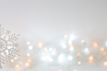 snowflake and christmas lights