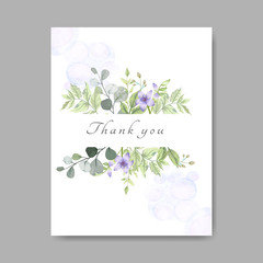 beautiful and elegant floral wedding cards invitation