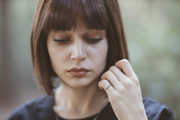 portrait of a beautiful young girl