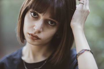 Fototapeta premium portrait of a beautiful young girl