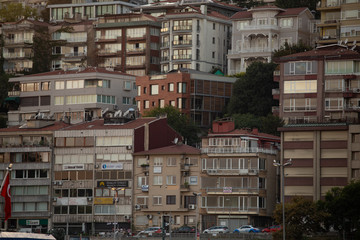 Apartmenthäuser am Bosporus, Istanbul Türkei