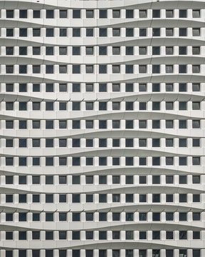 White wavy building