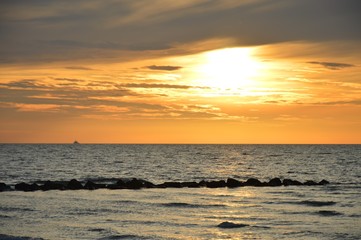 Sonnenuntergang in Heiligenhafen