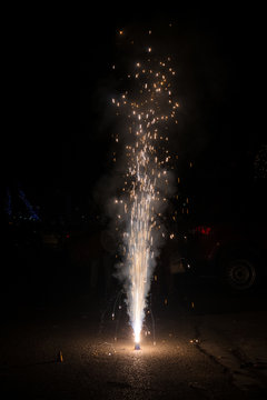 Diwali Festival Is Celebrated With Firecrackers