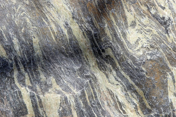 Texture of a amphibolite rock