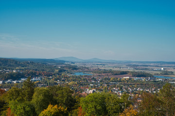 Blick übers Coburger Land Oberfranken Deutschland