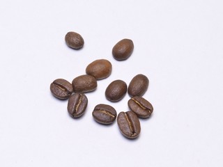 coffee beans isolated on white background