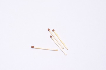 matches isolated on black background