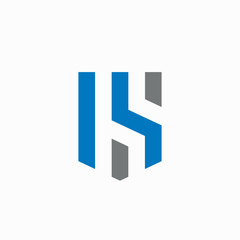 Creative GS Letter  Logo Design Inspiration With Shield Shape