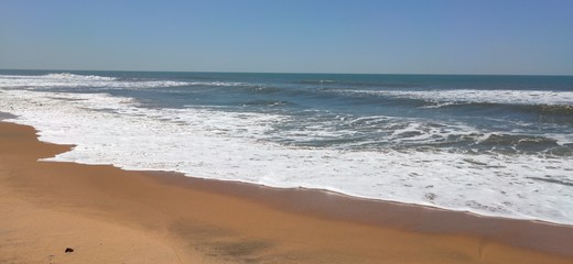 waves on the beach