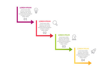 step infographic or process infographic template design . business infographic concept for presentations, banner, workflow layout, process diagram, flow chart and how it work