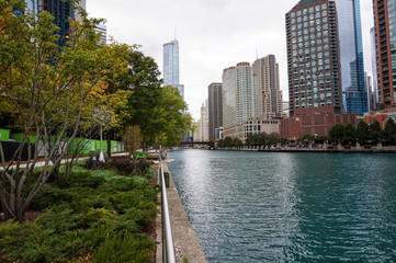 Obraz na płótnie Canvas Skyscrapers in Chicago USA CHICAGO, ILLINOIS (USA)