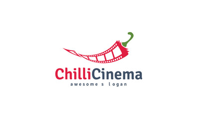 chilli cinema logo template