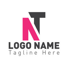 NT letter logo design template for your business	