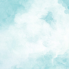 Soft turquoise white abstract background Paint on canvas texture