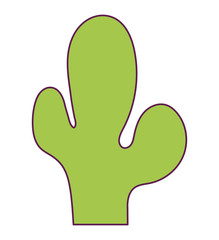cactus plant nature isolated icon