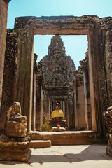 Angkor Wat Temple in Cambodia near Siem Reap city in Asia