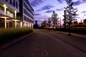 street in the city at night