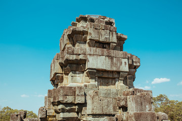 Fototapeta premium Angkor Wat Temple in Cambodia near Siem Reap city in Asia