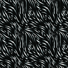 Full seamless tiger and zebra stripes animal skin pattern illustration. Design for tiger colored textile fabric printing vector. Suitable for fashion use.