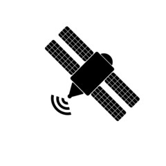 Satellite icon, transmission vector illustration