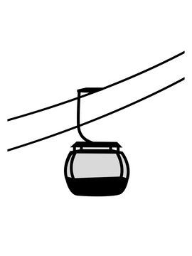 recommend clip art: eine einzelne gondelbahn seilbahn gondel winter urlaub ferien sport ski fahren schwebebahn transport sessellift kalt schnee berge piste runter clipart design cool