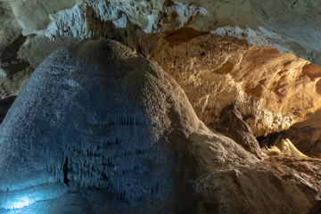 Lazar's Cave (Lazareva Pecina, also known as Zlotska Cave), is the longest explored cave in Serbia. It is popular tourist spot, especially for it's beautiful formations of stalactites and stalagmites