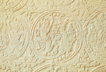 Cambodian Acient Murals and cave paintings on Agkor Wat temple walls