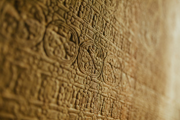Cambodian Acient Murals and cave paintings on Agkor Wat temple walls