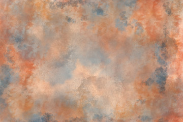 Blue and orange mottled textured background