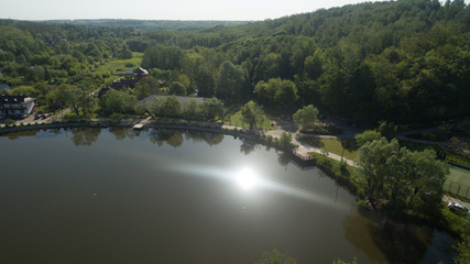Obraz premium Nature from a height in the summer.