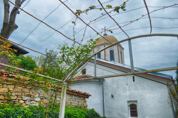 Pergola and dome of Church of the 40 Martyrs