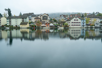 Fototapeta premium Schaffhausen im Herbst Schweiz
